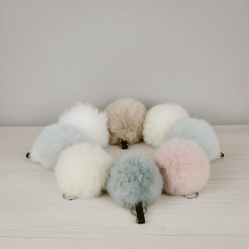 Alpakawolle-<br/> Schlüsselanhänger