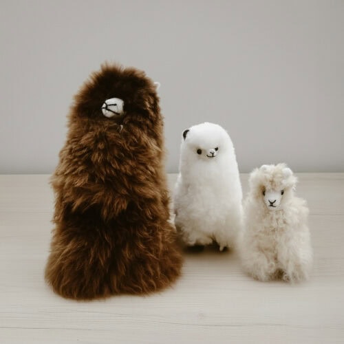 Kuscheltier<br/> aus Alpakawolle